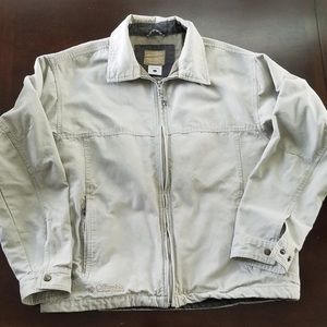 Columbia Jacket cotton canvas Mens Large Khaki (Tan).